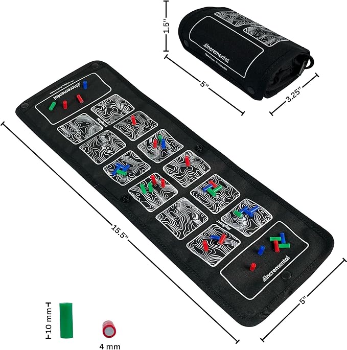 Incremental MagBoard: Cribbage and Mancala Magnetic Rollable Travel Game