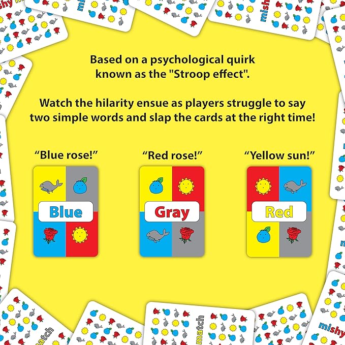 Mishy Match The Hardest Easy Game Ever - Mensa Award Winning Hilarious Party Game - Card Games for Adults and Teens - Unique Gift for Teens and Adults