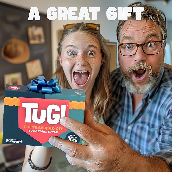 The Team Trivia Game with a Mini Tug of War in The Box | Perfect for 2-20 Players for Couples, Teens, Adults and Family Game Night | Ages 11+