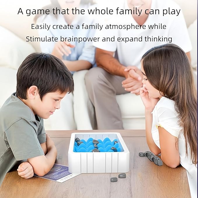 2024 New Portable, Magnetic Chess Game, Intellectual Battle Game, Strategy Game for Children and Adults, Fun Family Party Game, Multiplayer Magnetic Board Game,Fun Puzzle Gift… (Set A)