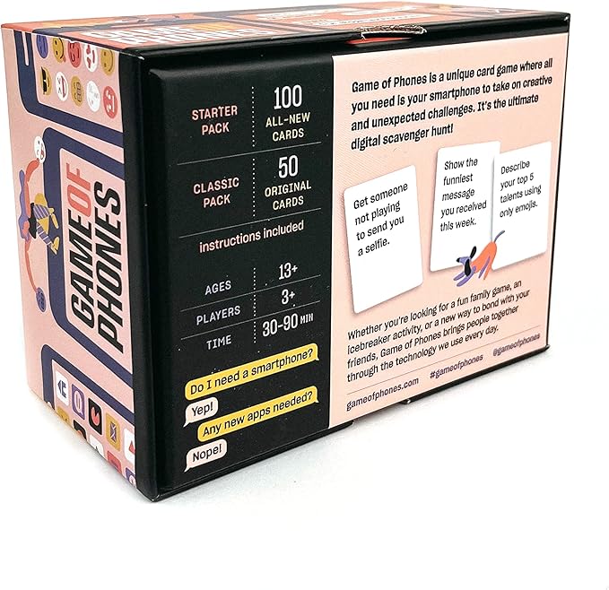 SolidRoots Game of Phones - What Will You Share Next? Card Game