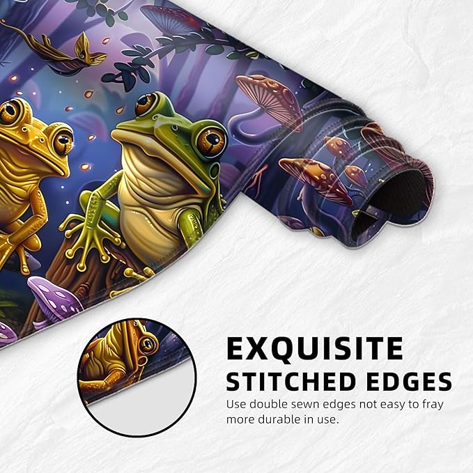for MTG Playmat with Storage Bag, for TCG Playmat and Playing Card Mat for Magic Board Games, Non-Slip Frog Desk Mat, Stitched Edges Game Mat, Rollable & Foldable Card Playmat