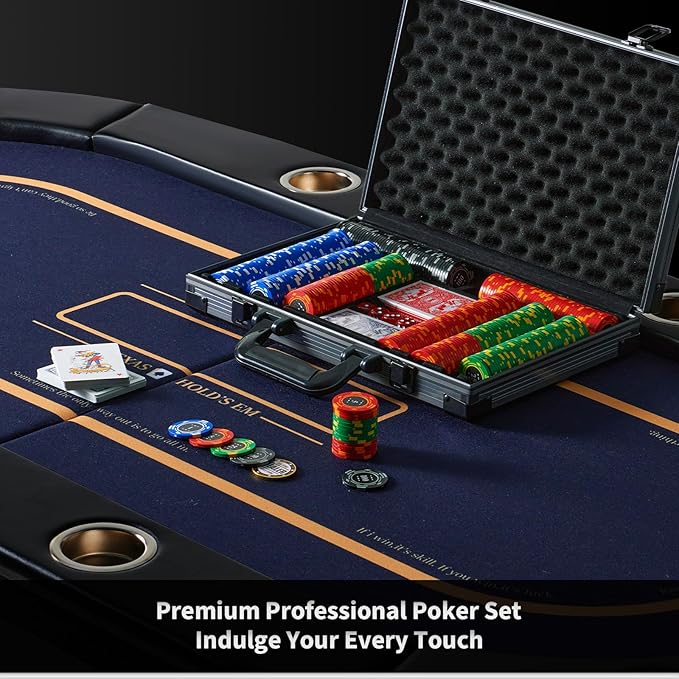Boyzhood Poker Chips,400PCS 14 Gram Clay Poker Chip Set with Deluxe Travel Case, Numbered Chips,Poker Set for Texas Holdem Blackjack Gambling.