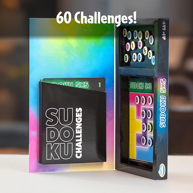 ThinkFun Sudoku 5x5 Magnetic Travel Puzzle
