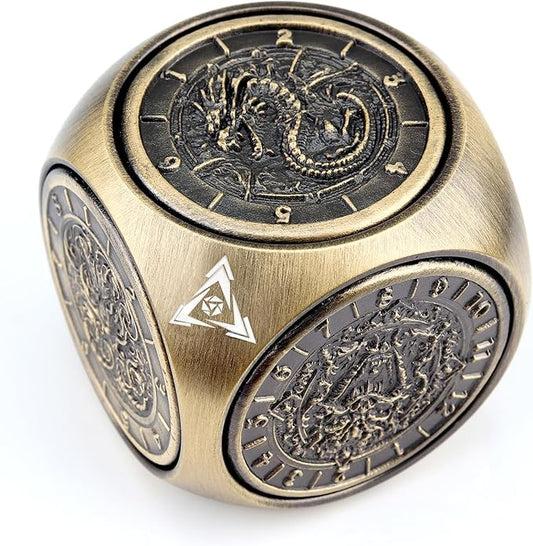 Haxtec Spinner Dice 7-in-1 Metal DND Dice Set Unique Dice Spinner Goblins Metal D&D Die for Dungeons and Dragons DND Gifts
