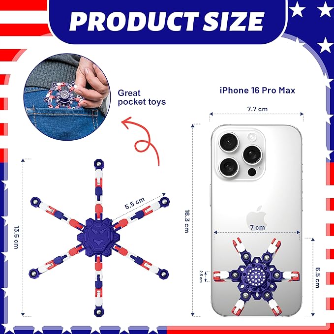 Transformable Fidget Spinners for Kids and Adults Stress Relief Sensory Toys for Boys and Girls Fingertip Gyros for ADHD Autism for Kids