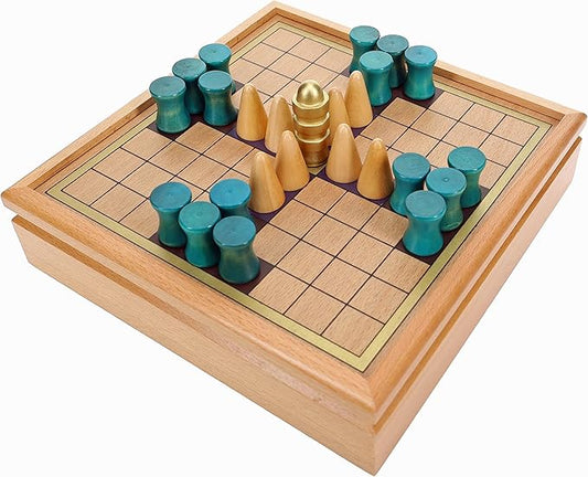 WE Games King's Table Wooden Games, Tablut Viking Strategy Board Games, 2 Player Games for Adults, Beautiful Home Decor, Wooden Board Games for Living Room Decor, Quality Birthday Gifts Museum Game