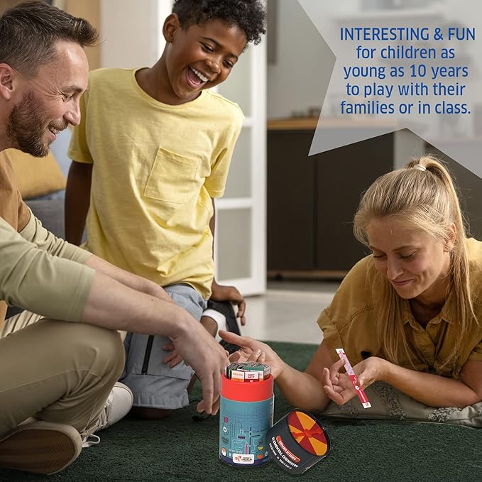 Chalk and Chuckles- Elemental Chemistry, Periodic Table Game and Puzzle for Kids Ages 10+ Years, Educational Science Toys for Adults, Families, Kids, Classrooms