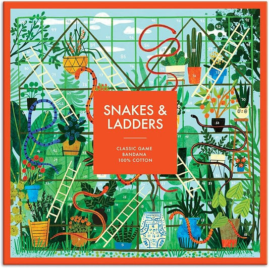 Galison Snakes & Ladders Classic Game Bandana, Multicolor
