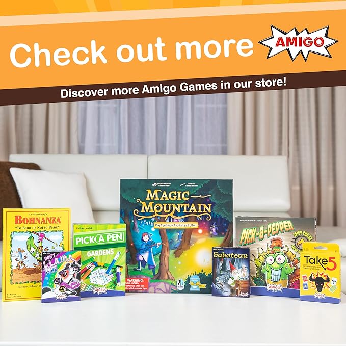 AMIGO Games Pick a Pen Crypts – Highly Innovative Roll & Write Dice Game – Score Points by Completing The Most Rows & Columns – Perfect for Family Game Night - Kids & Adults Ages 8+