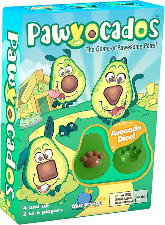 Pawvocados Preschool and Children Collecting and Matching Card and Avocado Dice Game - Educational Game by Blue Orange Games - 2 to 6 Players for Ages 4+