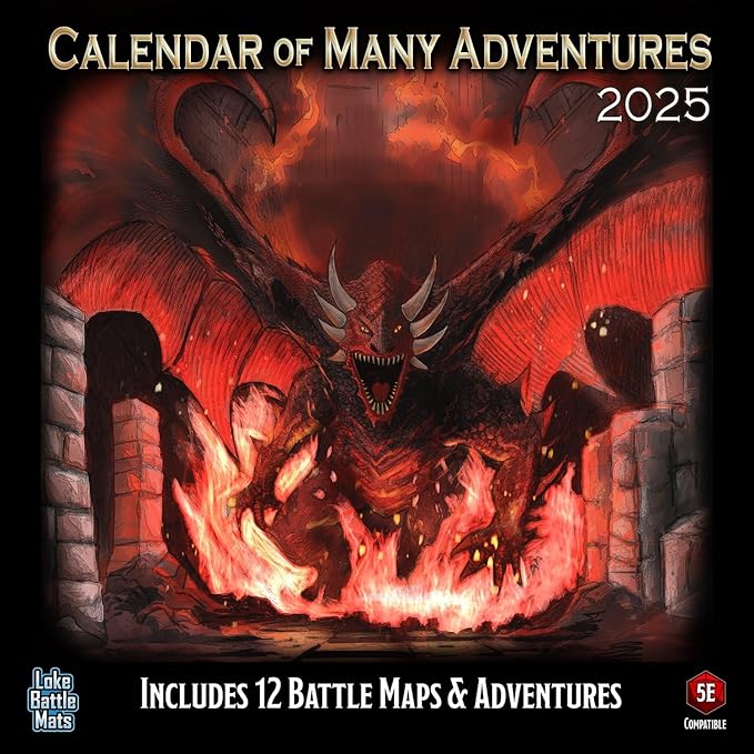 Calendar of Many Adventures 2025, Strategy Board Game, for 2 to 10 Players and Ages 14+, Loke