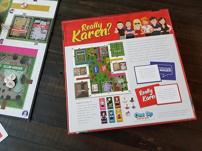 Really Karen? Board Game - Become a Karen as You Argue Your Way Around Town in This Hilarious Party Game. Ages 14 and up.