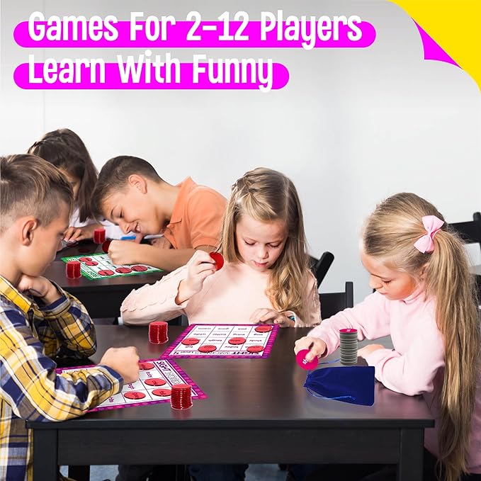 Sight Word Bingo Game, 120 Sight Words Learn to Read Level 3 & Level 4 Bingo Board Game Dolch's & Fry's Words Lists for Kindergarten and Preschool Kids 5+, Perfect for Classroom & at Home