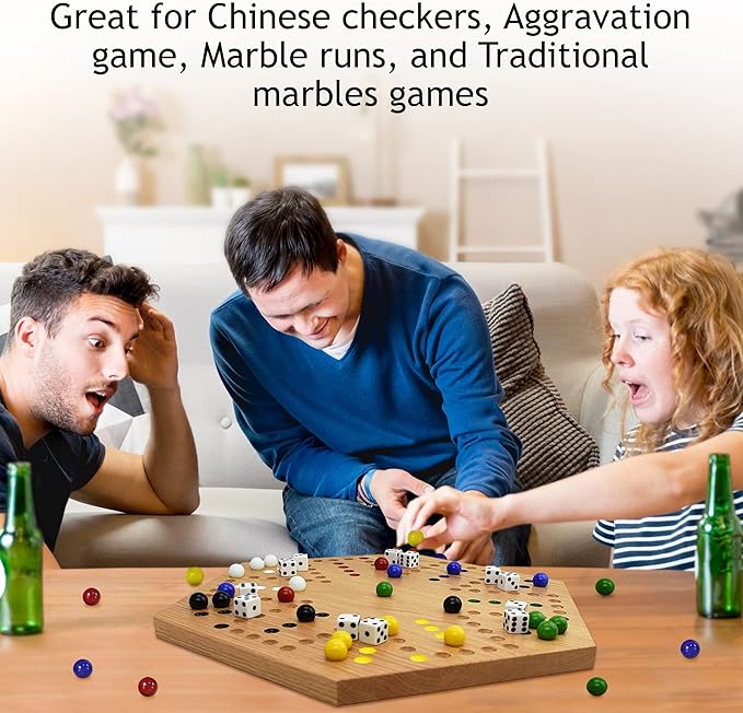 SKEMIX 30 new Solid Color Replacement Marbles Wahoo Aggravation Board game GLASS Wa Hoo