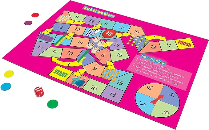 Junior Learning JL425 Math Board Games, Multi