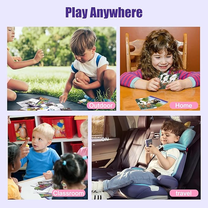 MEROCO Farm Animal Tracks Cards for Kids,Animal Flash Cards,Animal Tracks Matching Game,Kids Science Learning Educational Toys Homeschool Preschool Autism Learning Materials Toys for 4 Year
