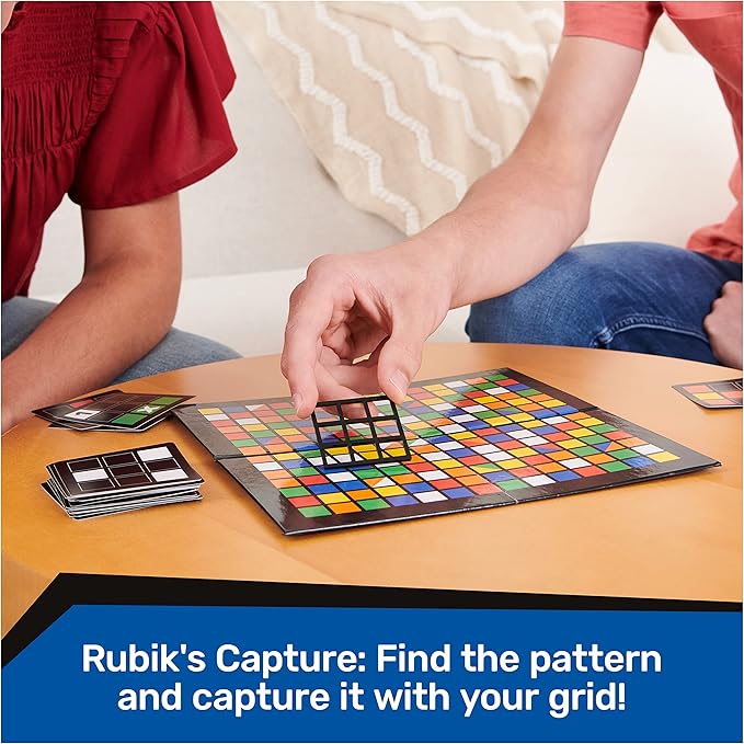 Rubik's Pack & Go, 3 Game Bundle Race Flip Capture 2-Player Sequence Board Games 3D Puzzle Travel Game Gift Set, for Adults & Kids Ages 7+ Amazon Exclusive