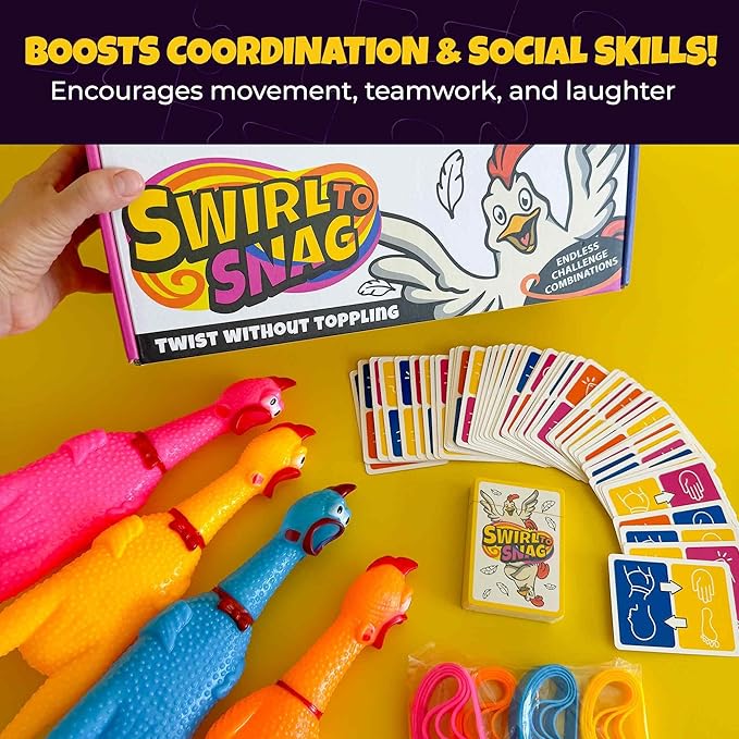 QUOKKA Family Board Games for Kids 6-12 & Adults – Fast-Paced Party Games for Game Night – Hilarious, Active & Easy to Learn – 4-8 Players – Engaging Card Game for Kids, Teens & Families