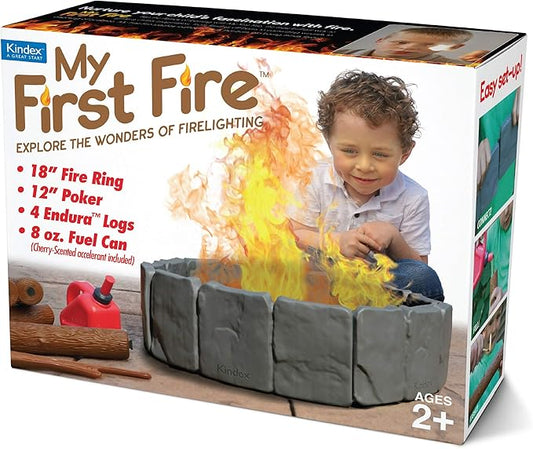 Prank-O My First Fire Prank Gift Box – Empty Box for Wrapping Real Presents – Hilarious Fake Packaging for Birthdays, Christmas, and Holidays – Fun Gag Gift Box for Men, Women, and Kids