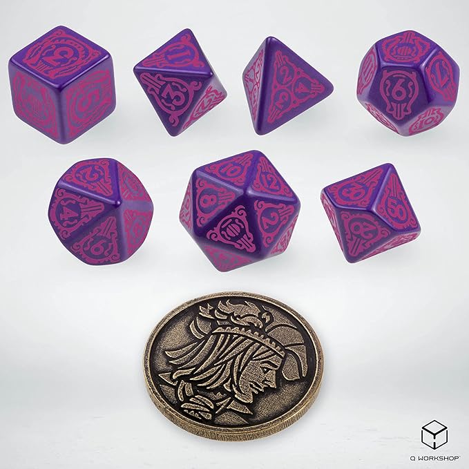 Q-Workshop Witcher Dice Set. Dandelion - Q-Workshop Conqueror of Hearts