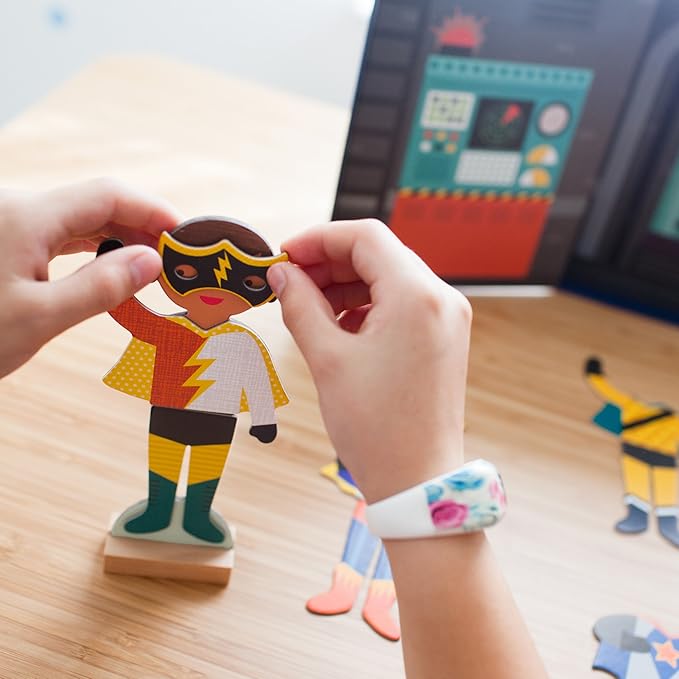 Petit Collage, Dress-Up Magnetic Superheroes