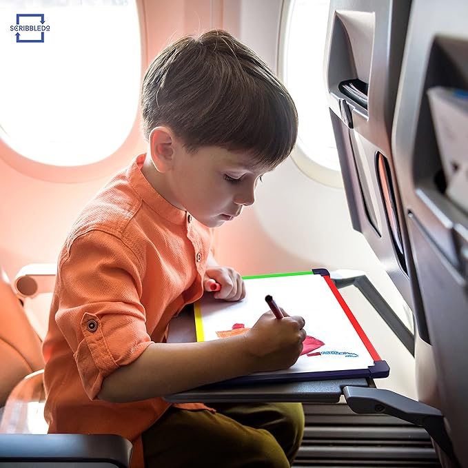 10 Travel Size Art Coloring White Board & Eraser Car Airplane Travel Essentials Kids Travel Accessories 9x12 Travel Games for Kids Travel Toys for Toddlers 3+ Plane Travel Game for Kids Ages 4-8 & Up