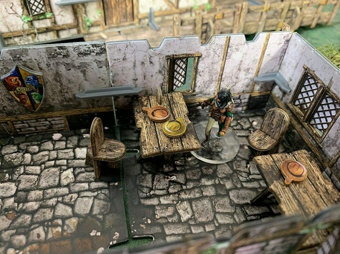 Battle Systems Fantasy Terrain Tavern - 28-35mm DND D&D RPG Wargames Historical/Fantasy Card Scenery