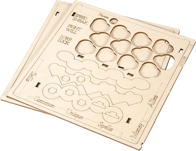 The Broken Token Arkham Player Board - Wood Board Compatible with Arkham Horror 2nd Edition