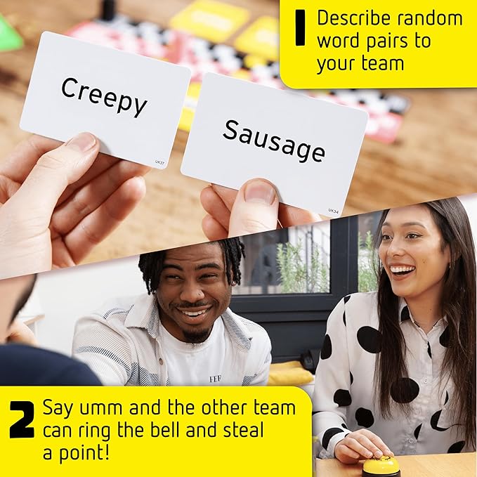 You Can't Say UMM: A Party Game for Families and Adults, Fast-Paced Family Word Game, Must Have for Board Night, Bonus Content Included