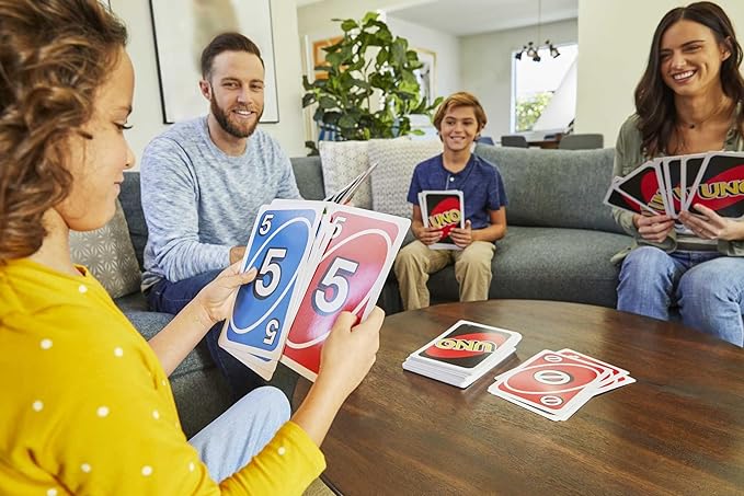 Mattel Games Giant UNO Family Card Game with 108 Oversized Cards and Instructions, Great Toy for Kids Ages 7 Years and Older