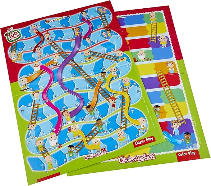 Hasbro Gaming Chutes and Ladders: CoComelon Edition Board Game for Kids | 2-4 Players | Preschool Back to School Gifts | Ages 3+ (Amazon Exclusive)