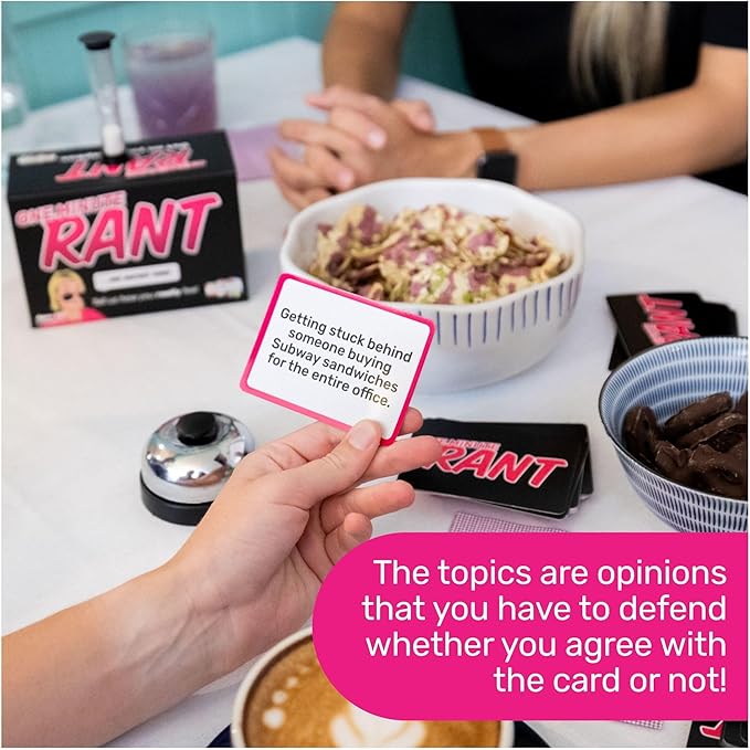 Spin Master Games, SolidRoots One Minute Rant- for People Who Love Controversy | Adult for Night | Party for Adults | Adult for 3-6 Players Ages 12+