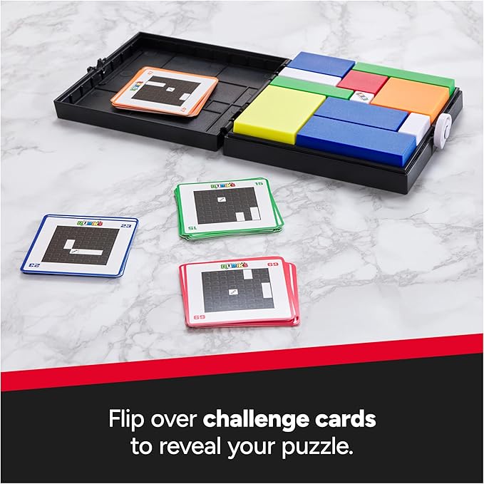 Rubik’s Cube Gridlock Game, The Problem-Solving Puzzle Game Based on The Iconic Rubiks Cube Brain Teaser Fidget Toy for Adults & Kids Ages 7+