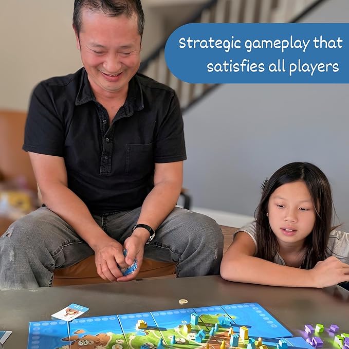 Crafty Games Sardegna Dynamic Area Control Board Game by Stefan Dorra, 2-4 Players, Ages 15+, 30 Minute Play time