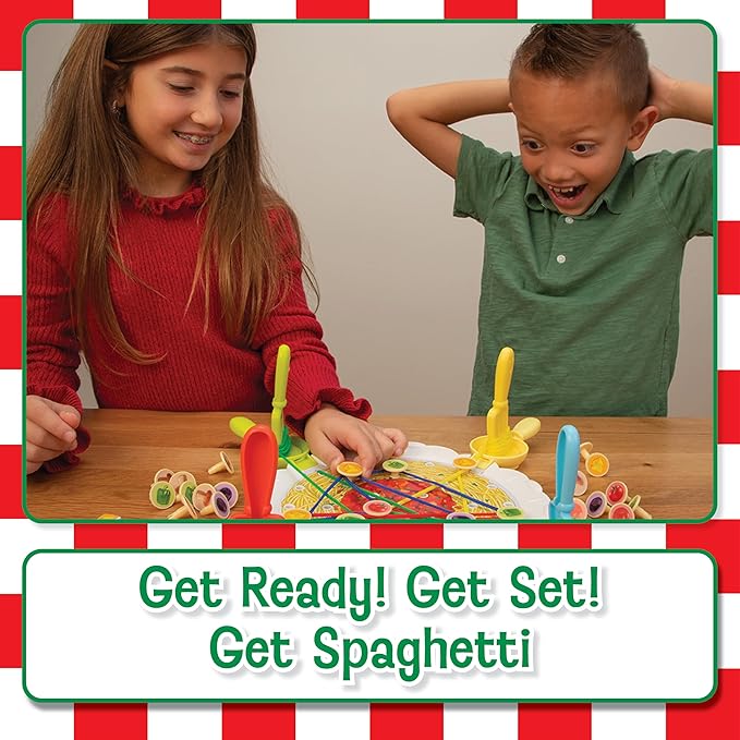 Ready Set Spaghetti Board Game – Kids Games, Family Game, Multi-Player, Board Games for Family Night, Preschool Toys, Hand-Eye-Coordination Game, Ages 6+