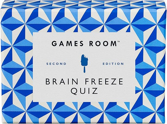 Ridley’s Brain Freeze Trivia Card Game – Trivia Games for Adults and Kids – 2+ Players – Includes 140 Unique Question Cards – Fun Quiz Cards That Make a Great Gift
