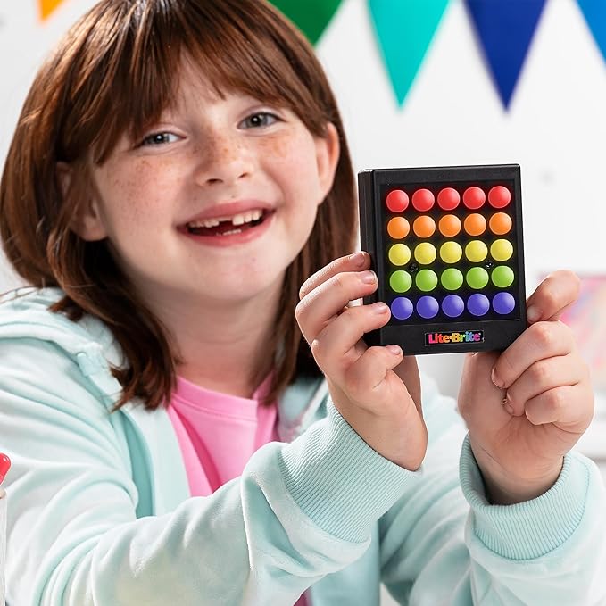 Lite Brite Mini Touch, Create Art with Light, Enhances Creativity, Gift for Girls and Boys Ages 6+
