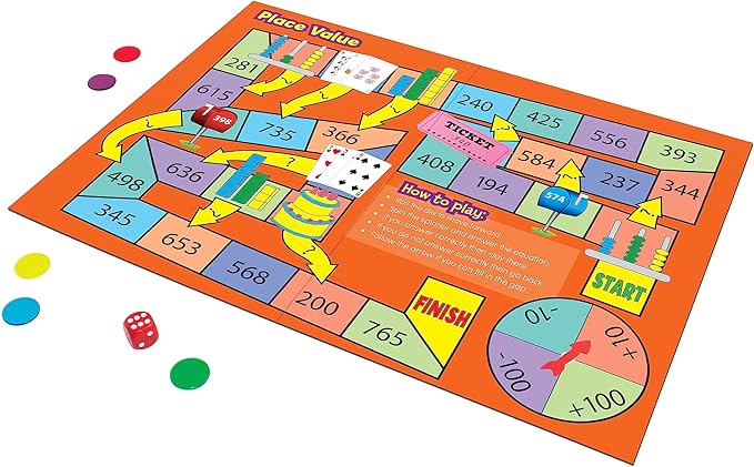Junior Learning JL425 Math Board Games, Multi