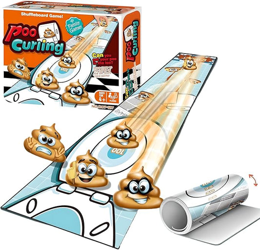Mini Tabletop Shuffleboard for Kids,Indoor Table Top Curling Games