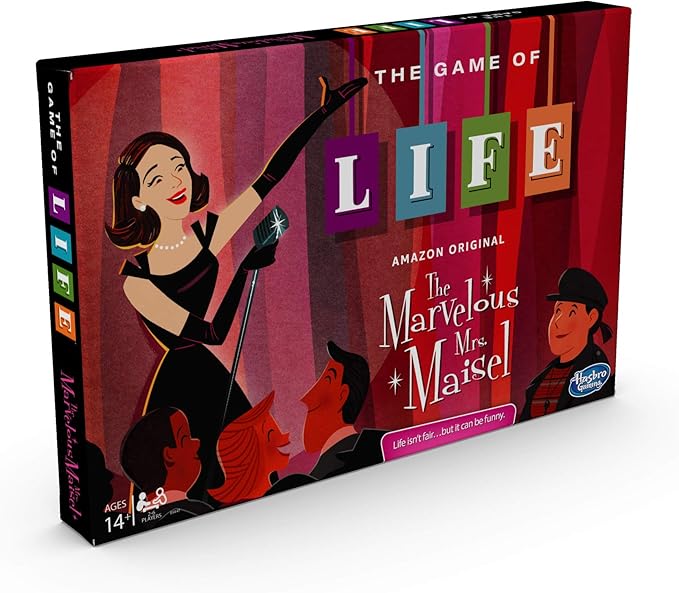 Hasbro Gaming The Game of Life: The Marvelous Mrs. Maisel Edition Board Game; Inspired by The Amazon Original Prime Video Series