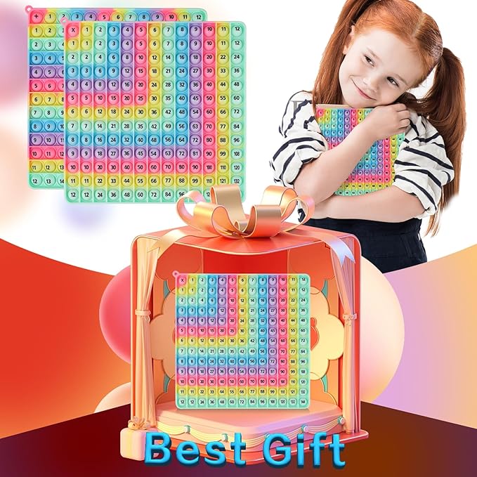 12x12 Multiplication Tables Addition Tables Double-Sided Multiplication Addition Number Learning Tools, Fidget Toys, Fidget Games Create a Variety of Math Operations for teachersr