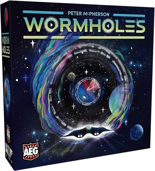 AEG Wormholes | Connect the Galaxy, Warp Ships | Science Fiction Space Exploration Modular Pick-Up and Deliver Board Game | 1-5 Players | Ages 10+