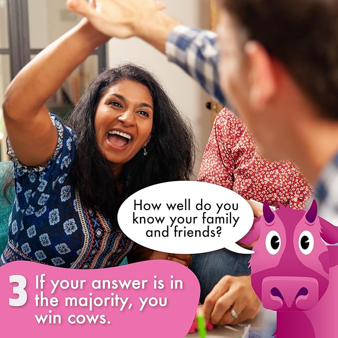 Big Potato Herd Mentality: Udderly Hilarious Board Game for Group Fun | Easy Setup & Play | The Perfect Party Game for 4-20 Players | Includes 20 Extra Exclusive Question Cards