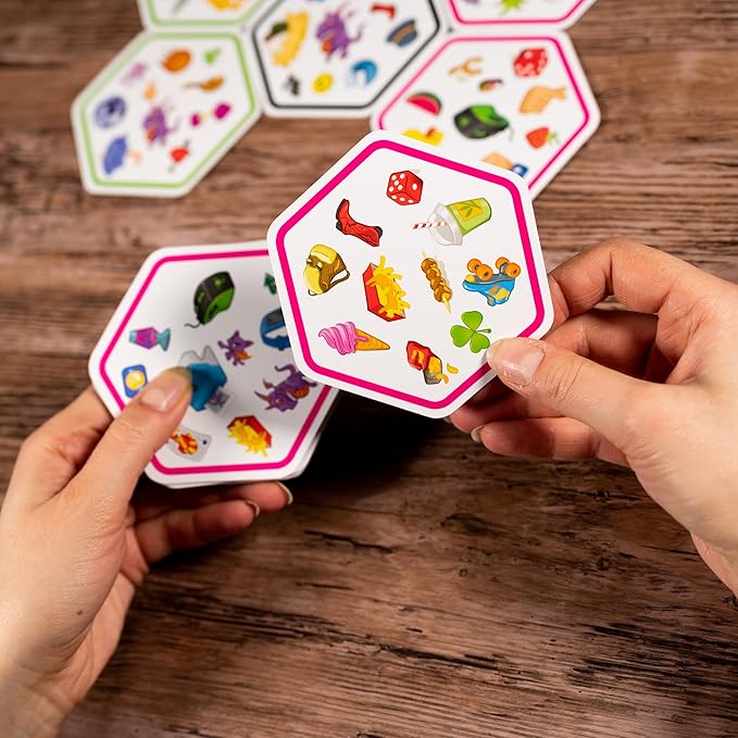 Spot It! Connect - Fast-Paced Team Matching Game, Quick Reflexes! Fun for Game Night with Family and Friends, Great for Kids & Adults, Ages 8+, 2-8 Players, 15 Minute Playtime, Made by Zygomatic