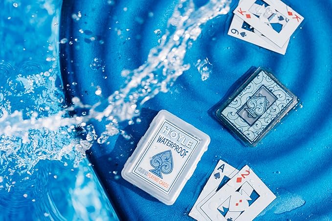 Hoyle Waterproof Playing Cards, Clear, 1 Deck
