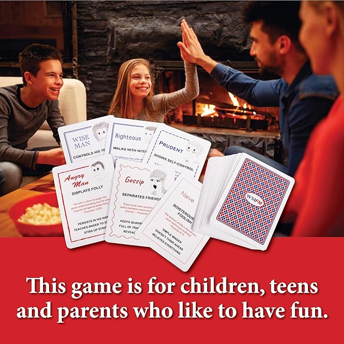 Family Card Game: Fun Educational Christian Game for Kids and Families; Fun Bible Game; Perfect Game for Family Game Night