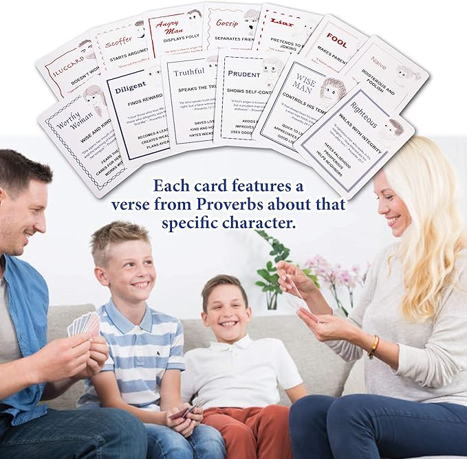 Family Card Game: Fun Educational Christian Game for Kids and Families; Fun Bible Game; Perfect Game for Family Game Night