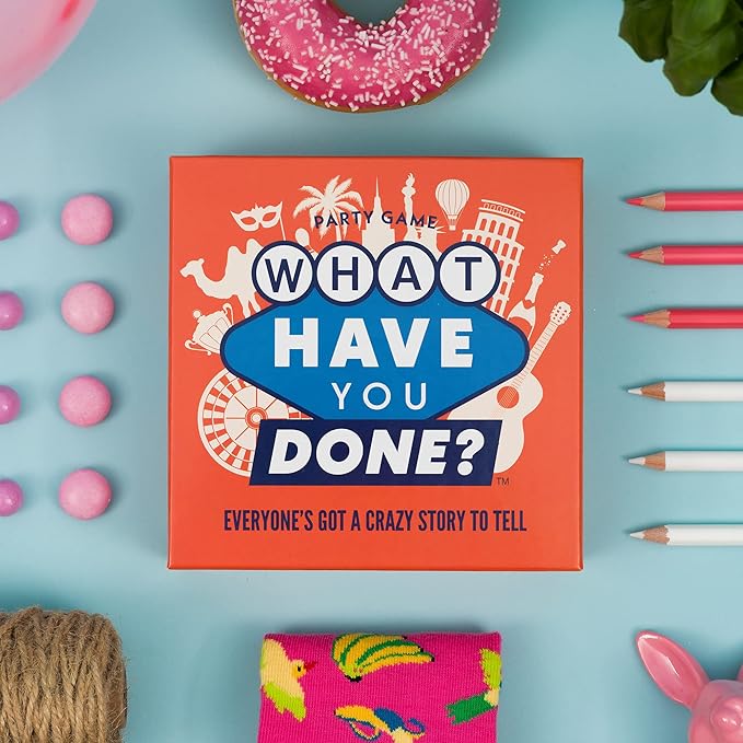 Hygge Games What Have You Done? | Get to Know Your Family and Friends Even Better | Hygge Board Games | Card Games for Adults and Teens | Party Games | Ages 17+ | Red Blue, 5.7 x 5.7 x 1.8 inches