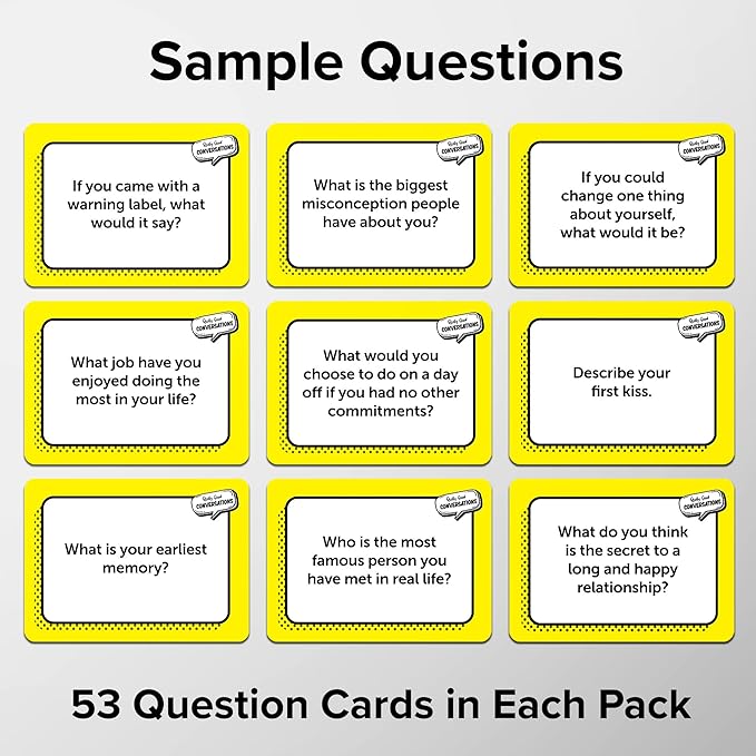 1 - Fun Conversation Starters, Thought Provoking Questions for Family and Friends, Party Games, The Original Conversation Game Out of The UK
